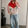 #114 | Adidas Originals | Sweatjacke | M | Rot & Grau| Firebird | Vintage