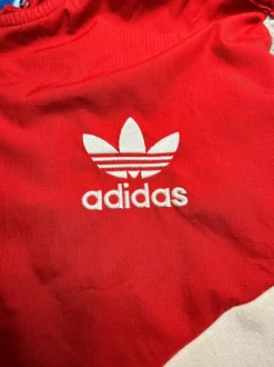 #114 | Adidas Originals | Sweatjacke | M | Rot & Grau| Firebird | Vintage