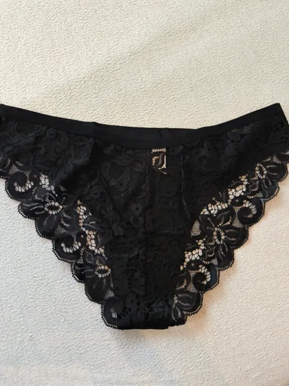 6 NEUE Slips Shein schwarz Spitze