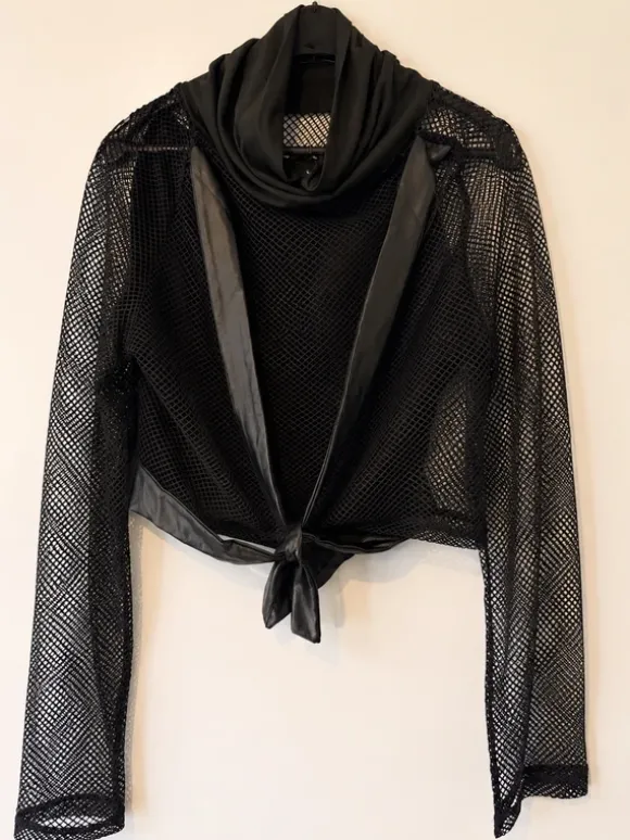 🖤 Schwarzes Netzoberteil Neu mit Etikett L/XL 🖤
