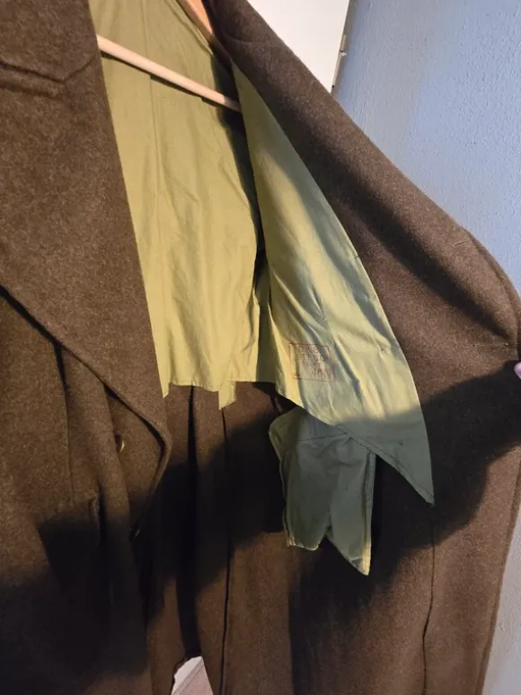 100% wool original 50s/60s dutch army coat