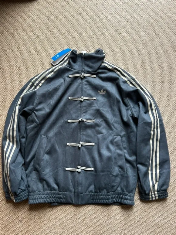 Adidas China Jacke Velours Größe L