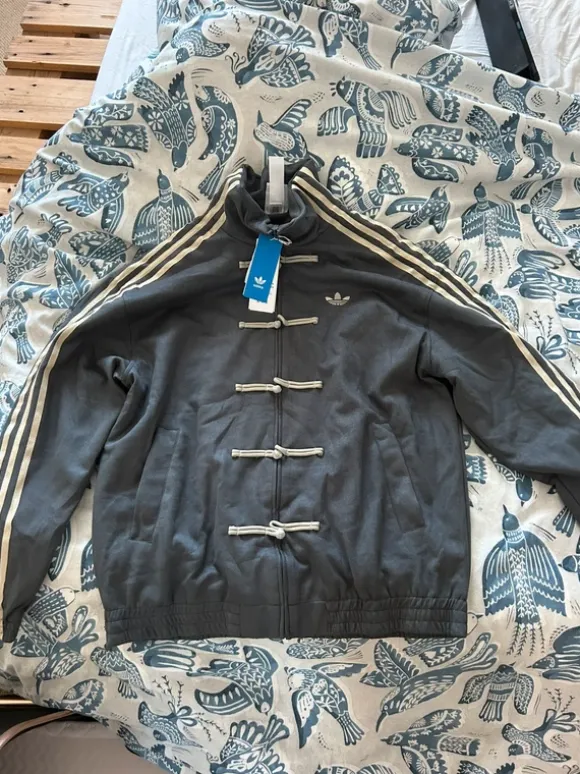 Adidas China Jacke Velours Größe L