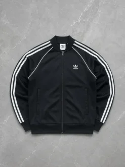 Adidas Firebird Jacke Y2K Schwarz Weiß | Größe M | wie neu
