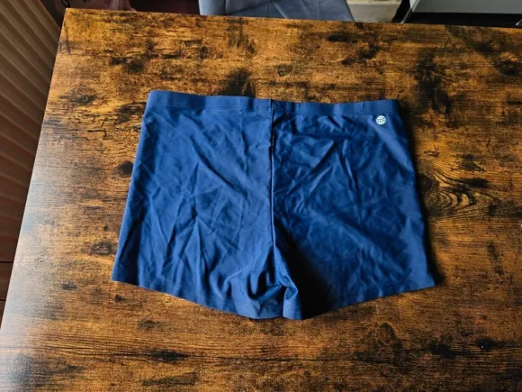 Adidas Logo Herren Boxer-Badehose Marineblau - L