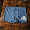 Adidas Logo Herren Boxer-Badehose Grau - L