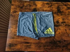 Adidas Logo Herren Boxer-Badehose Grau - L