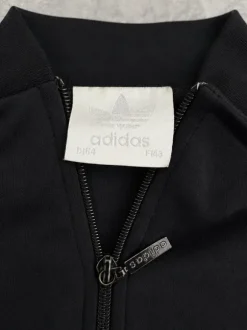 adidas Originals Firebird Trainingsjacke High Collar – Schwarz / Weiß – Trefoil – Größe S