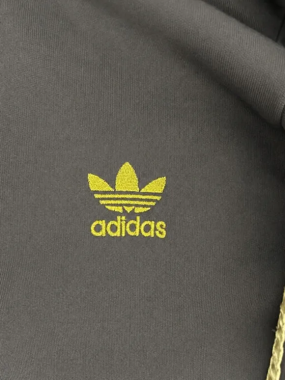 adidas Originals Firebird Trainingsjacke – Braun / Gold – Trefoil – Größe S