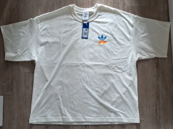 adidas originals T Shirt oversized Lemon Stripes