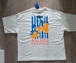 adidas originals T Shirt oversized Lemon Stripes