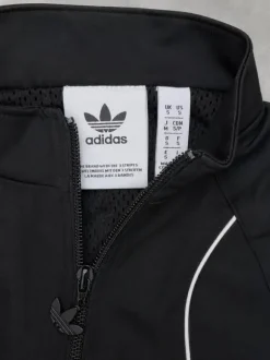 adidas Originals Trainingsjacke – Schwarz / Orange – Trefoil – Größe S