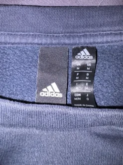 Adidas Oversized Sweatshirt Navy Blue Y2K Streetwear Vintage 90s 00s Crewneck Baggy Pullover Unisex