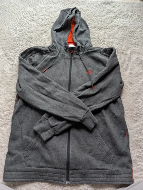 Adidas SIP Up Hoodie grau Gr 180