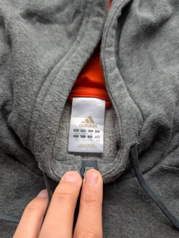 Adidas SIP Up Hoodie grau Gr 180