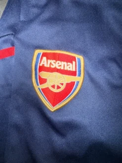 Adidas Trackpants | Open Leg | L | Dunkelblau Rot | Vintage Y2K Arsenal