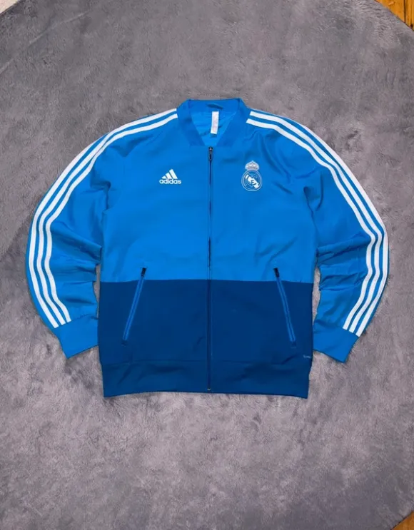 Adidas Trainingsjacke | Real Madrid | Größe M | Blau | Vintage 90s 2000s