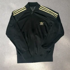 Adidas Trainingsjacke | Trackjacket | Größe M | schwarz&gold | Retro 2000er