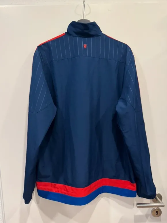 Adidas Trainingsjacke | Vintage Trackjacket | Größe L | Dunkelblau | Man Utd 2000er
