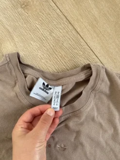 Adidas t-shirt shirt beige taupe M herren