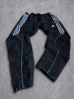 adidas Vintage Trackpants Black/Blue – Y2K & Pashamin Style