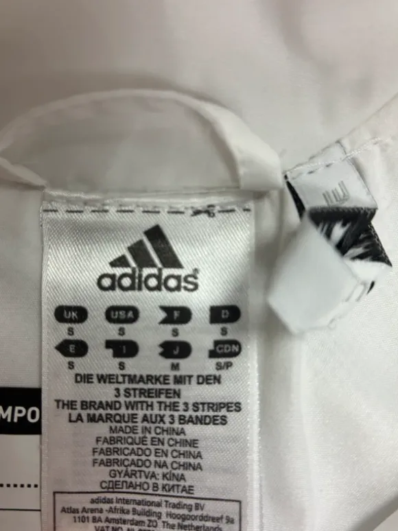 Adidas Vintage Windbreaker Track Jacket Weiß/Schwarz – Y2K Trainingsjacke Retro | 2000s