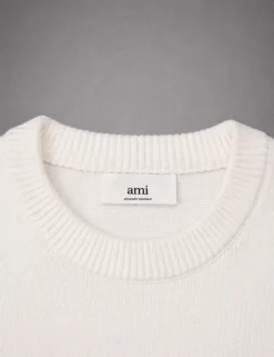AMI Paris Pullover weiß Größe M – Herz Logo