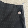 Amisu Nadelstreifen Skort / Rock-Shorts schwarz Gr. 34