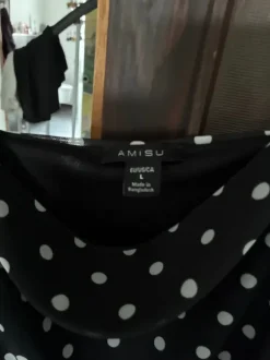 Amisu,New Yorker Top,Shirt ,Punkte,Gr.L