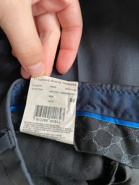 Anzug Herren Joop dunkelblau Hose und Sakko