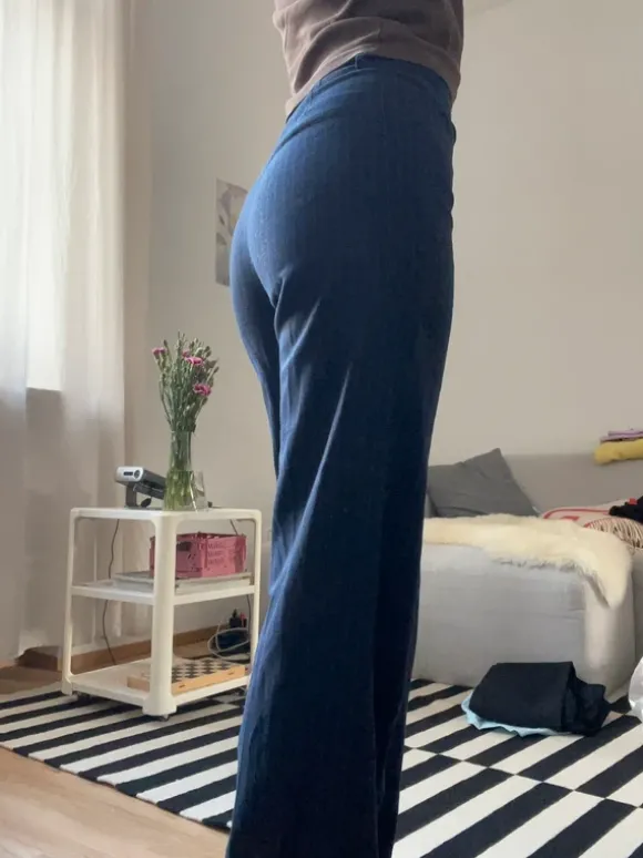Anzugshose Nadelstreifen Dunkelblau