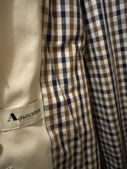 Aquascutum Trenchcoat / Carcoat - Größe L - Club Check