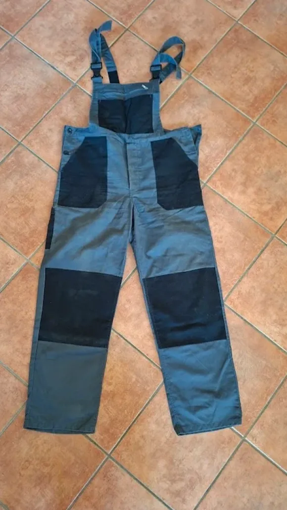 Arbeits Latzhose, Watsons, Gr. 54, Grau - Schwarz
