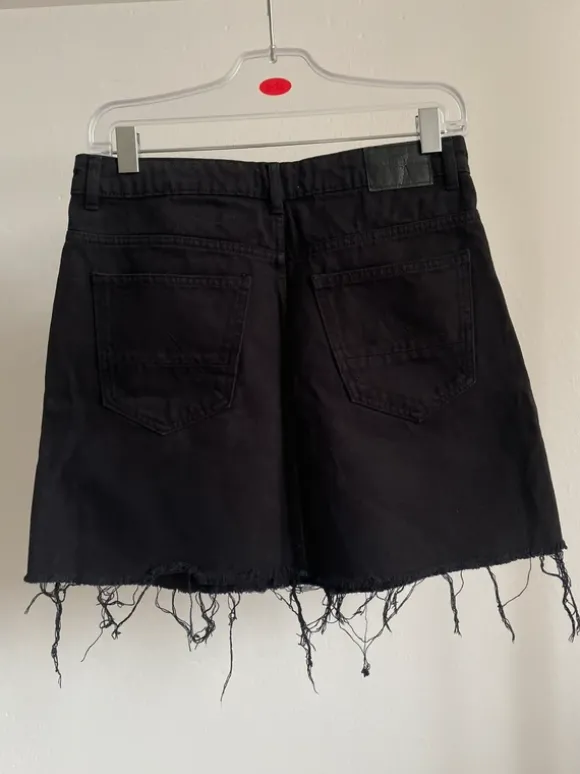 Ausgefranster Jeansrock