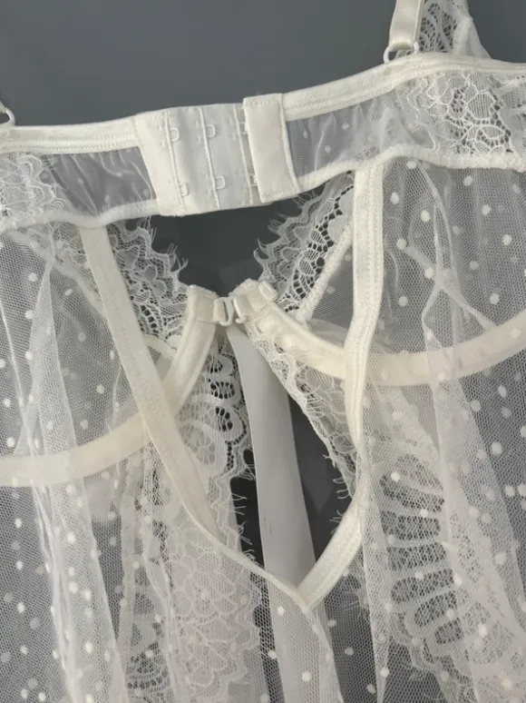 Babydoll Negligé mit Spitze
