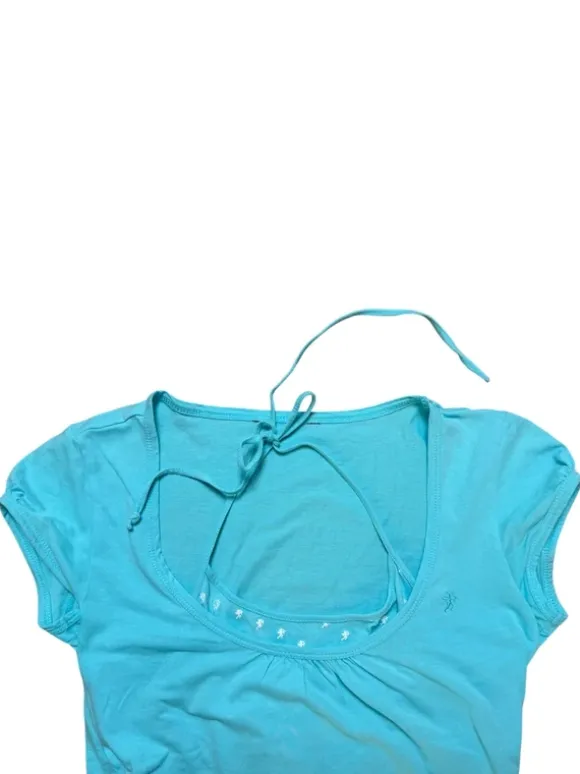Babydoll TOP mit Neckholder Top in Türkis