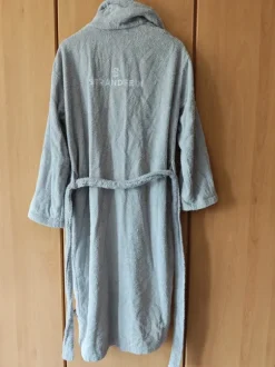Bademantel Strandfein 100umwolle grau Gr. 44