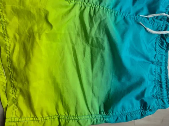 Badeshort blau gelb