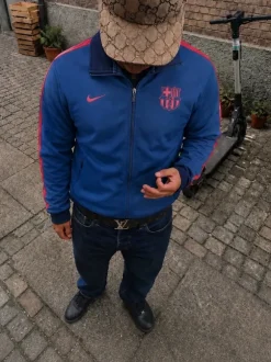 Barcelona Trainingsjacke | Vintage | Nike | M | slim fit | Blau Rot