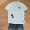 Beiges T-Shirt mit Los Angeles Print