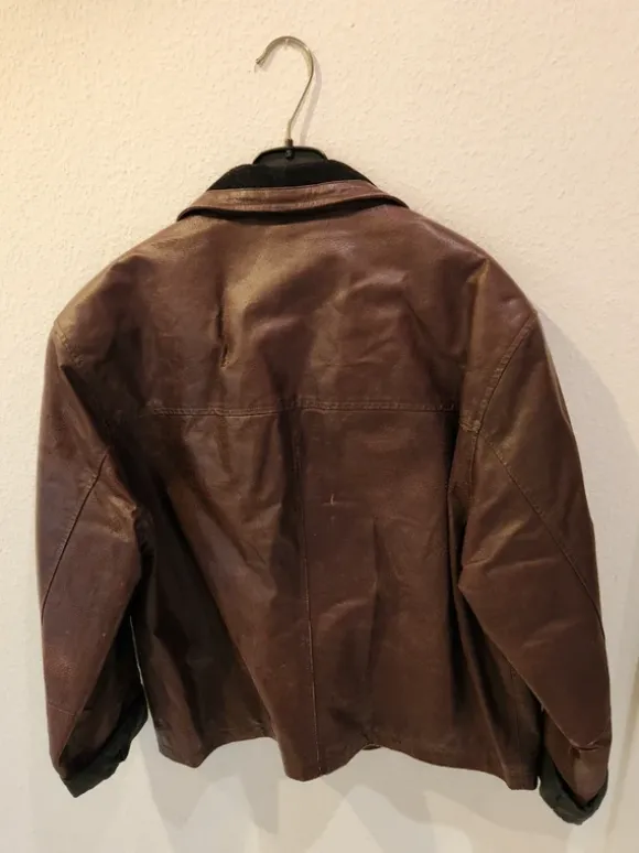 Übergangs Jacke Leder