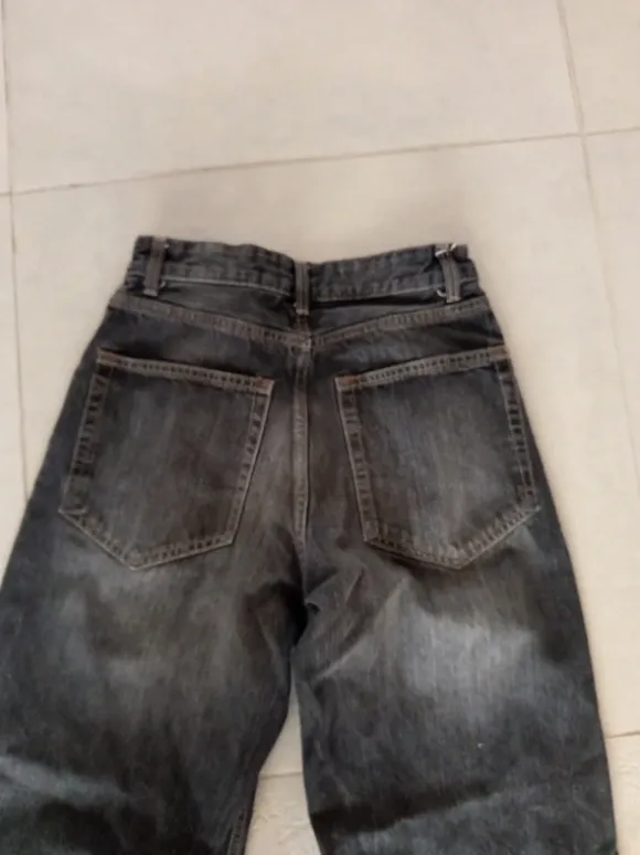 Bershka Jeans Baggy Gr 36 schwarz
