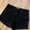 Bershka Jeans Shorts schwarz