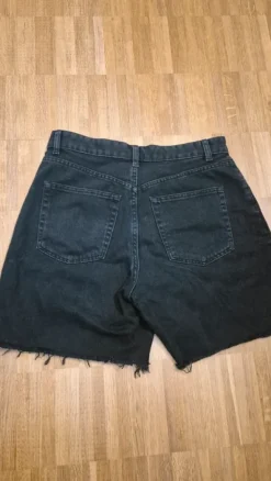Bershka Jeans Shorts schwarz