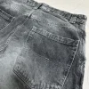 Bershka Loose Fit Jeans – Grau Anthrazit – Gr. 38 (M)