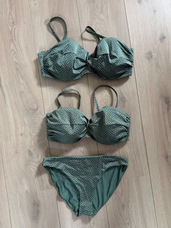 Bikini H&M grün gepunktet NEU