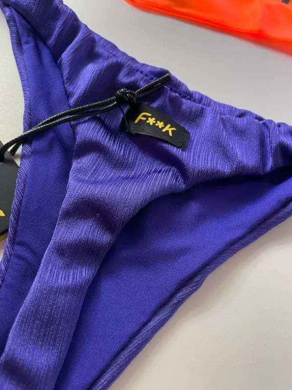 Bikini perizoma viola F**K