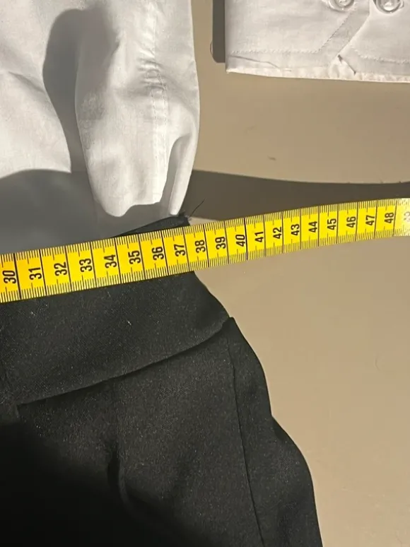 Black Baggy Pleated Trousers