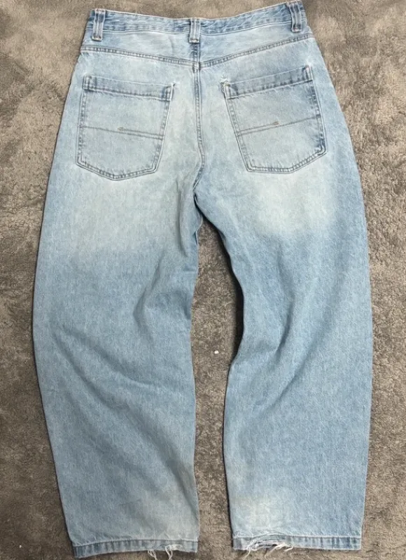 Blau skater baggy jeans