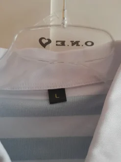 Blau weiß gestreiftes T Shirt Poloshirts